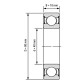 Подшипник ArtNC 6208-2RS-P5-C3-ZV3 (упаковка 8 шт)