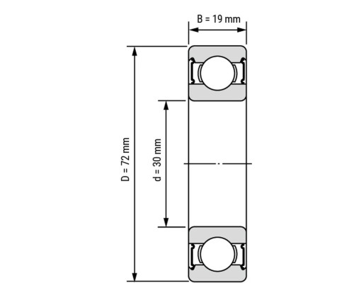 Подшипник ArtNC 6306-2RS-P6-C3-ZV3 (упаковка 8 шт) Подшипник ArtNC 6306-2RS-P6-C3-ZV3 (упаковка 8 шт)