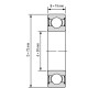 Подшипник ArtNC 6306-2RS-P6-C3-ZV3 (упаковка 8 шт)