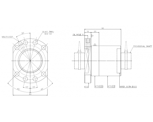 Гайка ШВП R63-10K6-FSC HIWIN