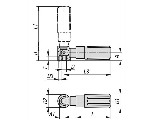 Рукоятка K1469.408 Kipp
