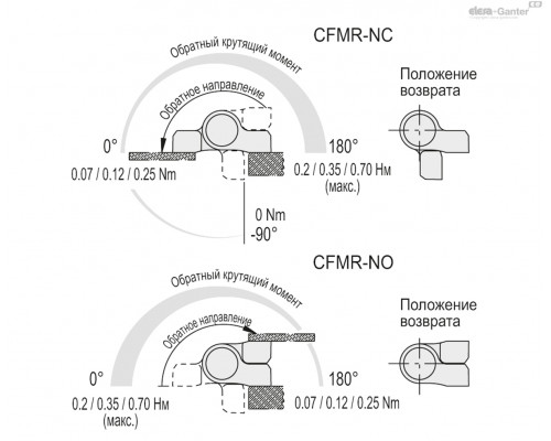 Петля CFMR.67-NO-020 (425853) ELESA+GANTER