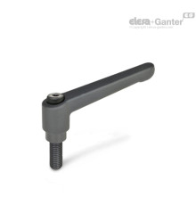 Регулируемая ручка рычажного типа GN 300-92-M16-25-SW ELESA+GANTER