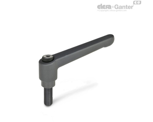 Регулируемая ручка рычажного типа GN 300-30-M4-12-SW ELESA+GANTER Регулируемая ручка рычажного типа GN 300-30-M4-12-SW ELESA+GANTER