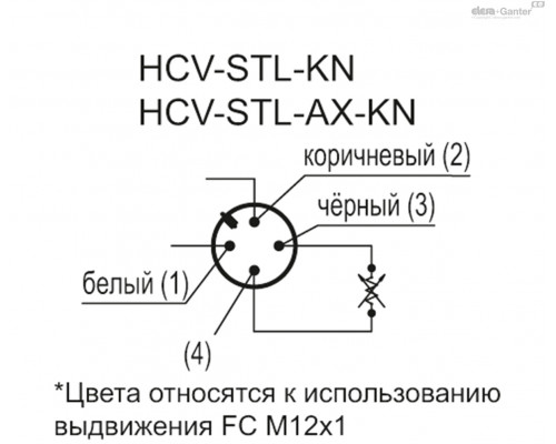 Индикатор HCV.127-STL-AX-M12-KN (11194-KN) ELESA+GANTER