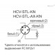 Индикатор HCV.127-STL-AX-M12-KN (11194-KN) ELESA+GANTER