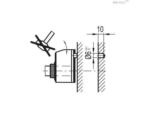 Индикатор DD52R-FN-00040-S-C3 F.20-SST ELESA+GANTER