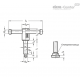 Винт с перекидной рукояткой DIN 6306-M12-60-D ELESA+GANTER