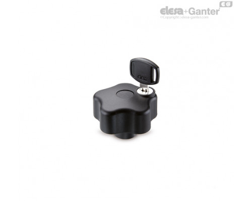 Лепестковая ручка с функцией защиты VLSK.63 B-M6-U (76801) ELESA+GANTER