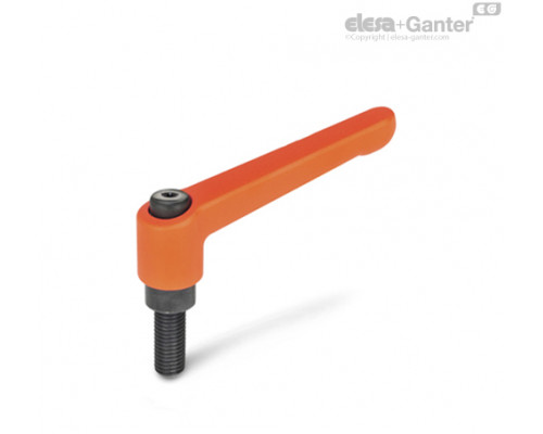 Регулируемая ручка рычажного типа GN 300-45-M6-12-OS ELESA+GANTER