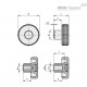 Ручка с накаткой MBT.30 B-M6-C9 (34206-C9) ELESA+GANTER