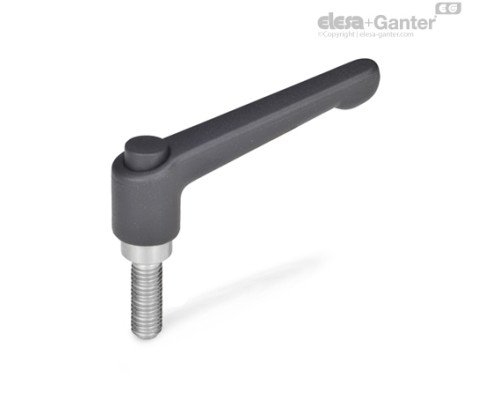 Регулируемая ручка рычажного типа GN 303.1-63-M10-32-SW-S ELESA+GANTER Регулируемая ручка рычажного типа GN 303.1-63-M10-32-SW-S ELESA+GANTER