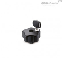 Лепестковая ручка с функцией защиты VLSK.63 FP-M6-U (76811) ELESA+GANTER