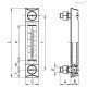 Индикатор HCX.127/T-AR-M10 (11354-R) ELESA+GANTER