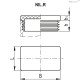 Заглушка NIL.R-70x20-C34 (435570-C34) ELESA+GANTER
