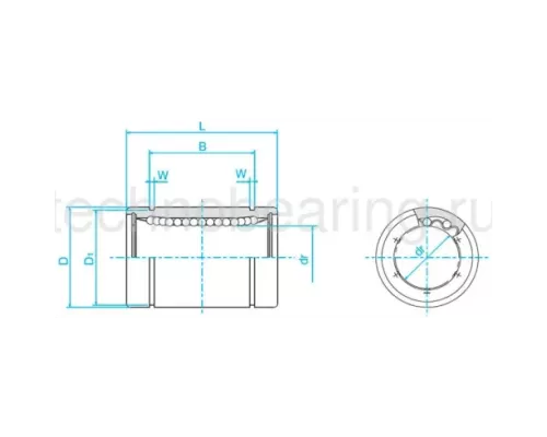 Линейный шариковый подшипник FLI SM 120