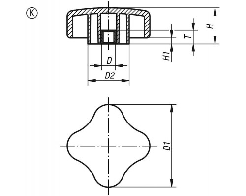 Ручка K0278.5008 Kipp
