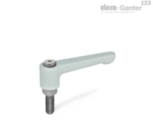 Плоская регулируемая ручка рычажного типа GN 302.1-30-M5-25-SR ELESA+GANTER