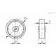 Колёсико RE.F8-100-RBL-C55 (450511-C55) ELESA+GANTER