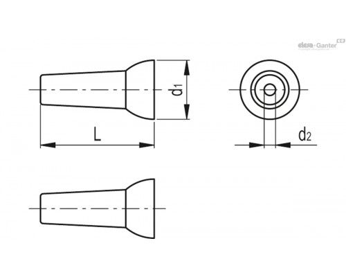 Сопло FHN.1/2-11 (471136) ELESA+GANTER