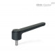 Плоская ручка рычажного типа GN 126.1-120-M10-25-SW ELESA+GANTER