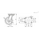 Колесико RE.F4-125-SSL-WH (451425) ELESA+GANTER