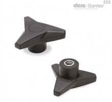 Трёхлепестковая ручка VB.839/80 SST-M10-SOFT-C9 (64848-C9) ELESA+GANTER