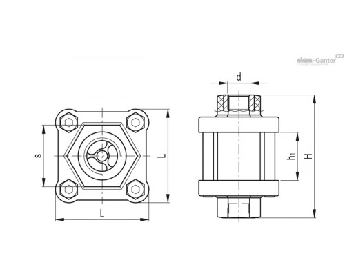 Индикатор потока HVF.114-1 (111341) ELESA+GANTER