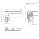 Плоская регулируемая ручка рычажного типа GN 302-22-M3-12-RS ELESA+GANTER