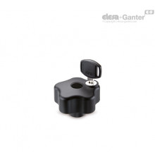 Лепестковая ручка с функцией защиты VLSK.63-SST-FP-M10-F (76863) ELESA+GANTER