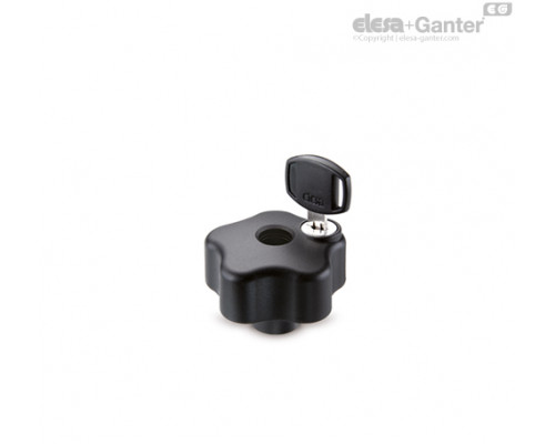 Лепестковая ручка с функцией защиты VLSK.63-SST-FP-M6-F (76861) ELESA+GANTER