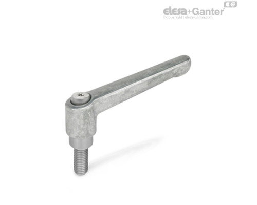 Регулируемая ручка рычажного типа GN 300.1-63-M6-63-RH ELESA+GANTER Регулируемая ручка рычажного типа GN 300.1-63-M6-63-RH ELESA+GANTER
