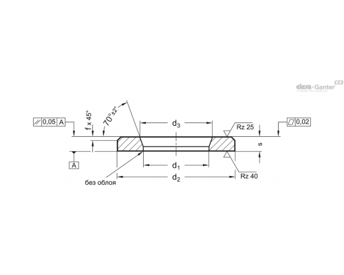 Усиленная гайка GN 6339-18,5-34-5-BT ELESA+GANTER