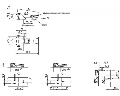 Защелка K0046.9242271 Kipp