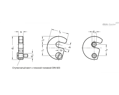 Шайба с вырезом DIN 6371-48-11,5 ELESA+GANTER