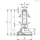 Регулируемая опора LS.A-50-14-AS-STP-M8x44 (349123) ELESA+GANTER