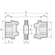 Полумуфта под расточку HRCP130 Sati