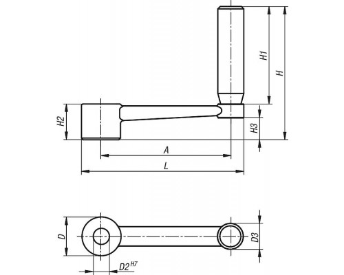 Рукоятка K0999.4110 Kipp
