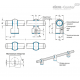 Трубчатая ручка GN 3330-NI-40-800-MT-T ELESA+GANTER