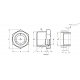 Смотровое стекло GN 743.8-32-11/4NPT-B ELESA+GANTER