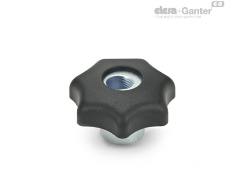 Быстросъёмная лепестковая ручка GN 6336.3-63-M12 ELESA+GANTER