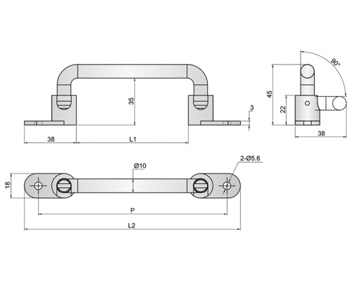 Ручка A40401.038S138 Алтервиа