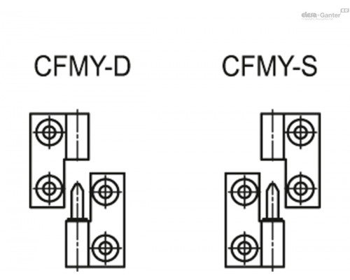 Петля CFMY.60 SH-6-S (425966) ELESA+GANTER