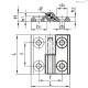 Петля CFMY.40 SH-4-D (425981) ELESA+GANTER