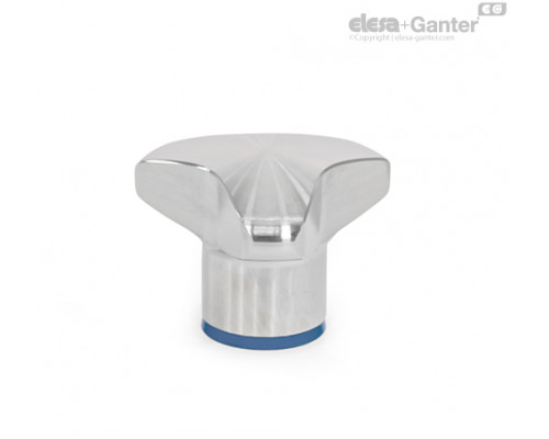 Трёхлепестковая ручка GN 5445-40-M6-MT-F ELESA+GANTER