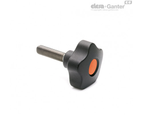 Лепестковая поворотная ручка VCT.63-SST-p-M12x30-C2 (70042-C2) ELESA+GANTER