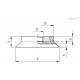 Вакуумная присоска VVK-80-G1/4-T-A (VV.55007) ELESA+GANTER