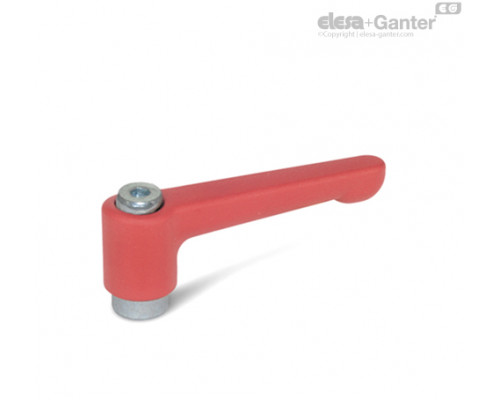 Плоская регулируемая ручка рычажного типа GN 302.2-22-M3-RS ELESA+GANTER