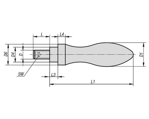 Рукоятка K0168.1025083 Kipp