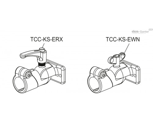 Зажим TCC-AP-PBF-30-S-C33 (600832-C33) ELESA+GANTER
